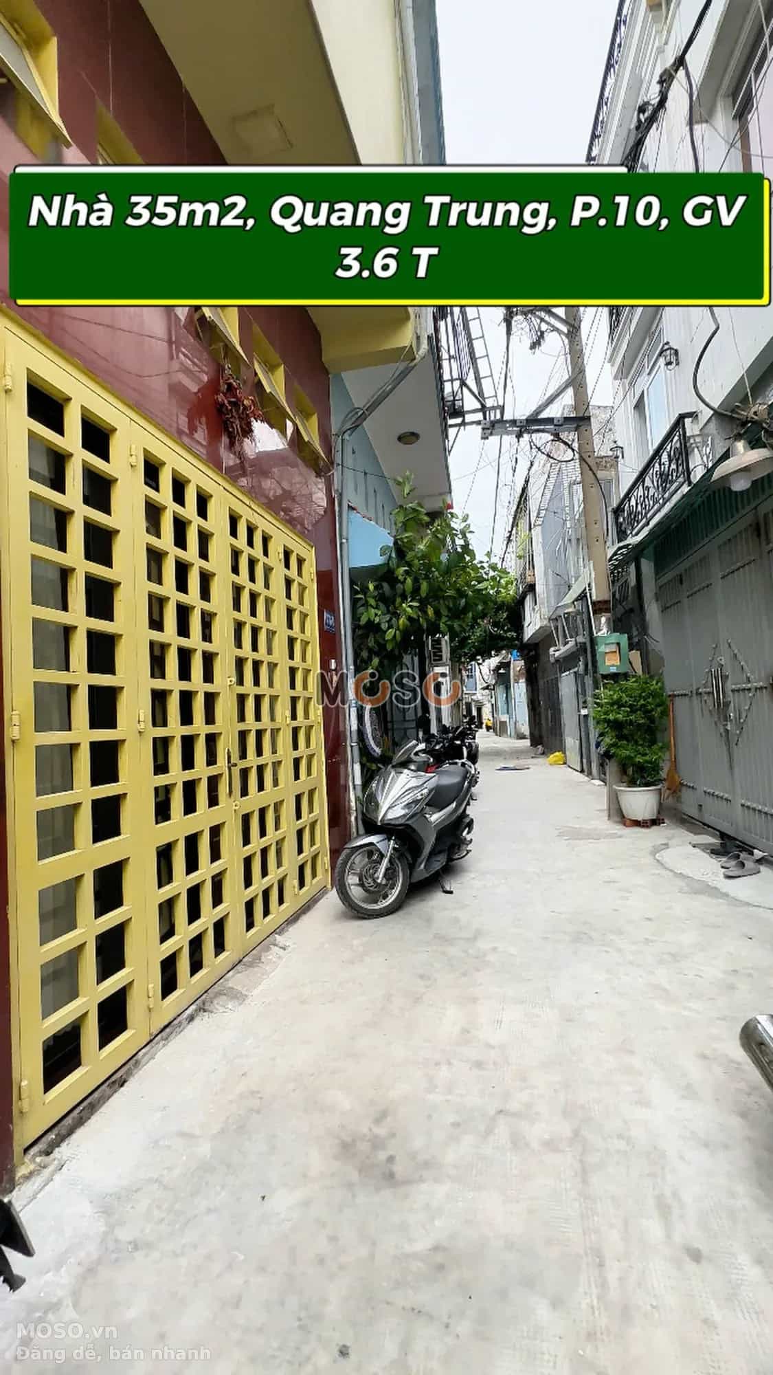 Bán nhà hẻm Quang Trung Quận Gò Vấp, TP.HCM – 2 phòng ngủ, giá 3,6 tỷ