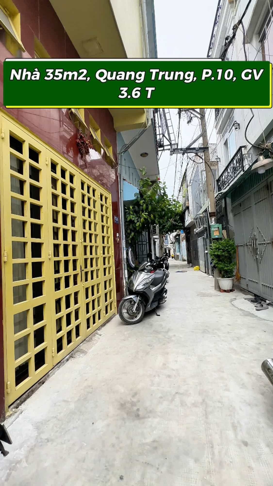 Bán nhà hẻm Quang Trung Quận Gò Vấp, TP.HCM – 2 phòng ngủ, giá 3.6 tỷ